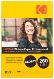 Kodak глянцевая, 10*15, 260г/м2, 100 л