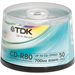 TDK CD-R 80 700mb 52х Cake box 50