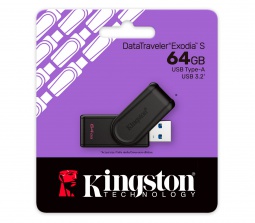 USB Flash Kingston 64GB 3.2 Data Trav. Exodia S