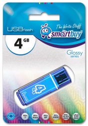 USB Flash Smart Buy  4Gb Glossy series blue