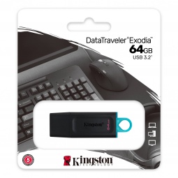 USB Flash Kingston 64GB 3.2 Data Traveler Exodia