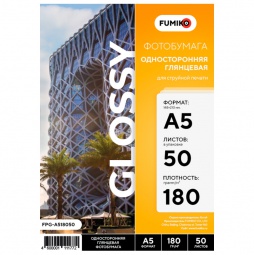 FUMIKO Глянцевая односторонняя А5 180 г  50л