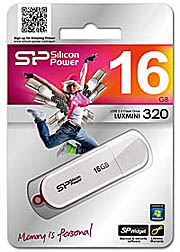 USB флэш-диск Silicon Power 16GB Luxmini 320 White