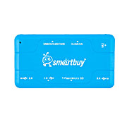 Хаб + Картридер Smartbuy Combo голубой (SBRH-750-B)