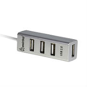 USB - Xaб Smartbuy Engin 4 порта серебристый 160-S